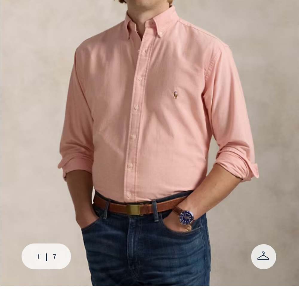 Men's Iconic Pink Polo by Ralph Lauren Shirt